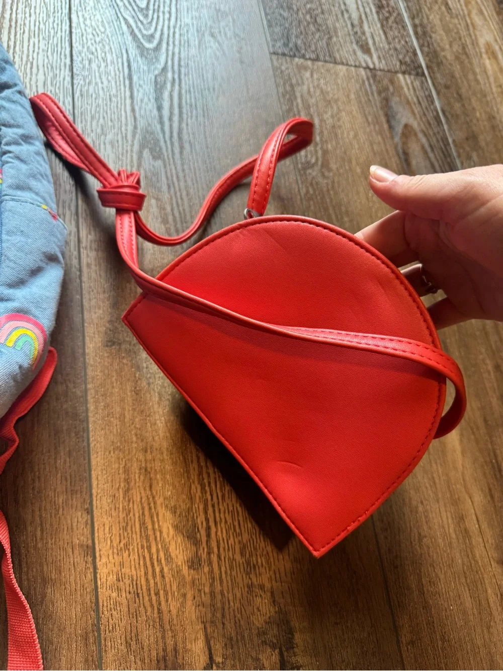 Rainbow mini backpack and matching purse